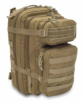 C2 Taktisk ryggsäck brun/grön, kompakt 23L